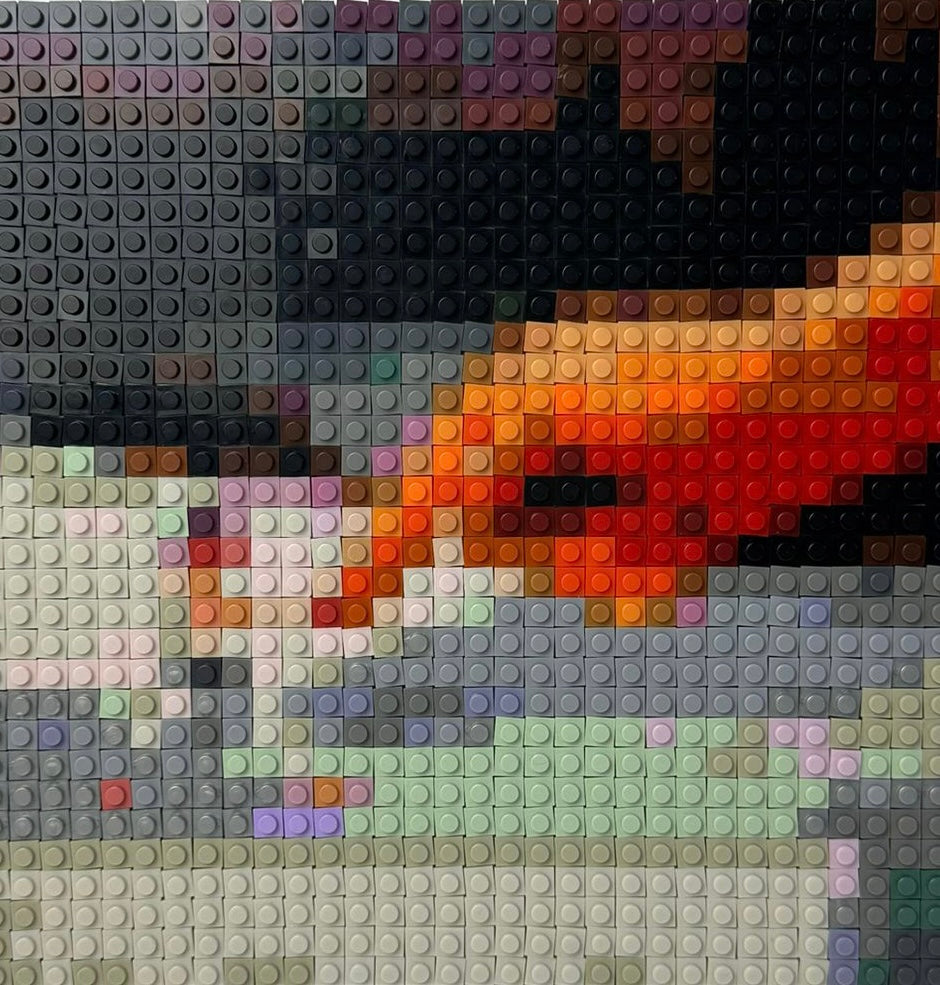 Pixelated Brick Art