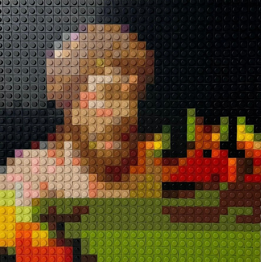 Pixelated Brick Art