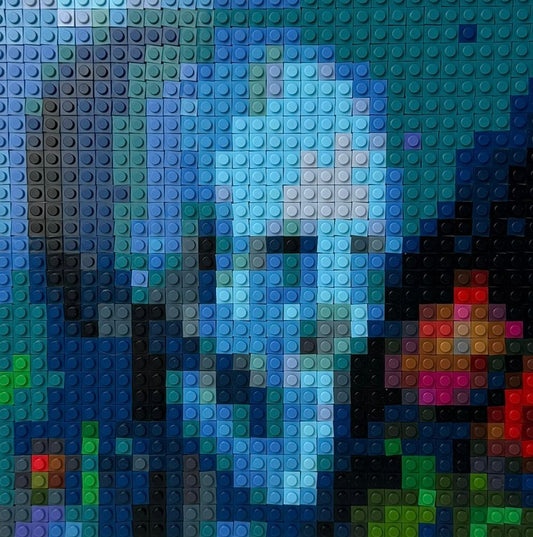 Pixelated Brick Art